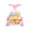 ходунки-каталка ігровий розвивальний столик 2 в 1 caretero spark pink, арт. TOYZ-20950